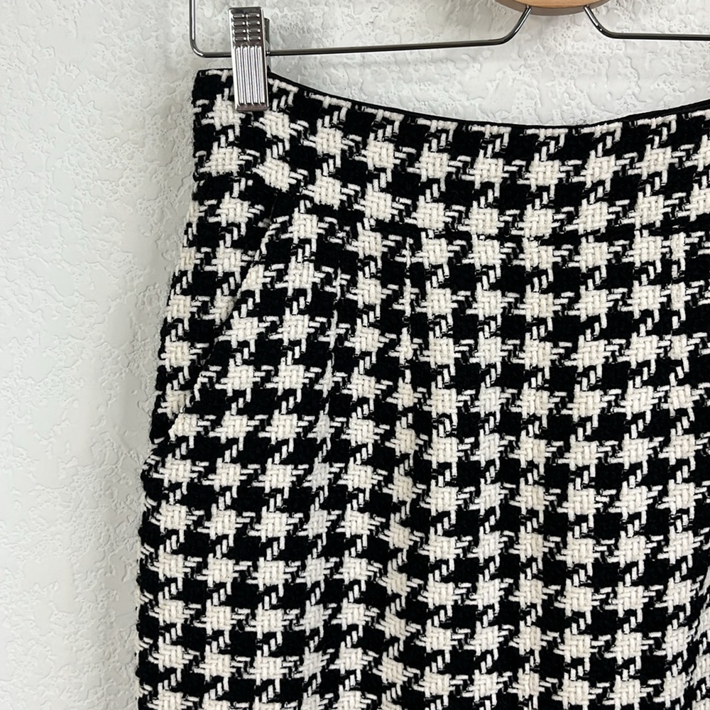 Dolce & Gabbana Pied De Poule Wool Long Macro Maxi Skirt - Picture 4 of 12